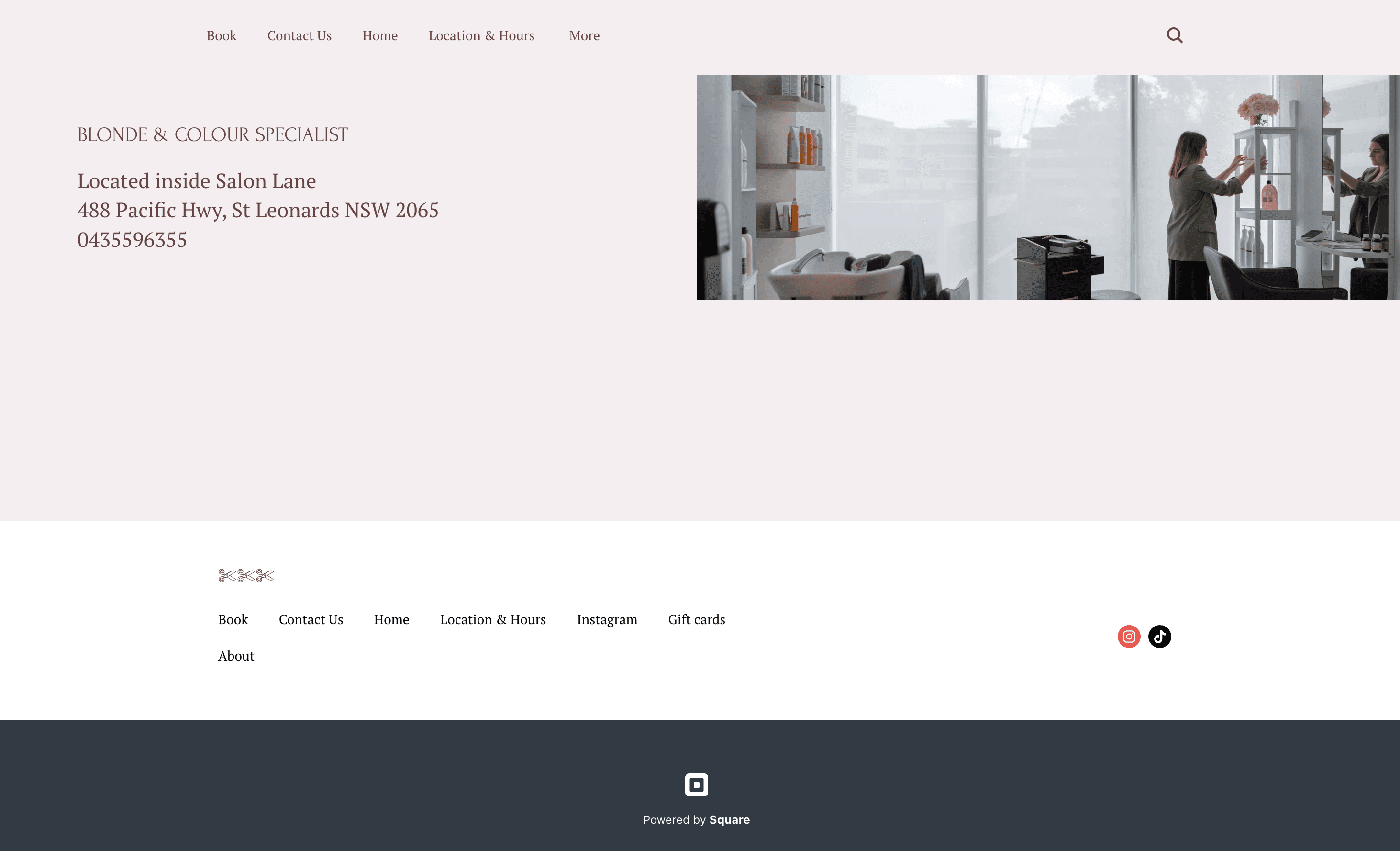 Previous Square-based landing page